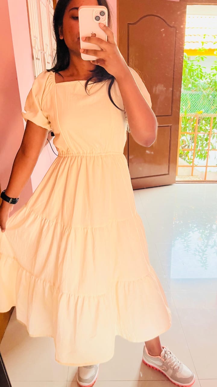 Butter yellow dress