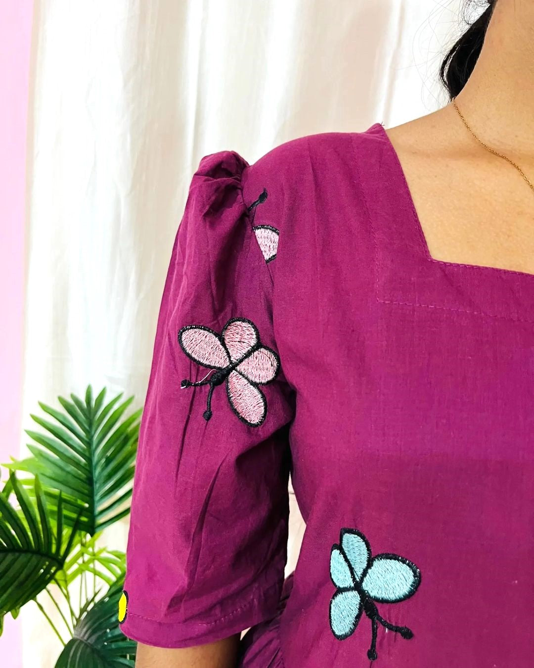 Viral purple dress