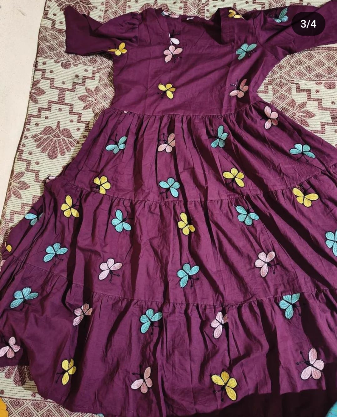 Viral purple dress