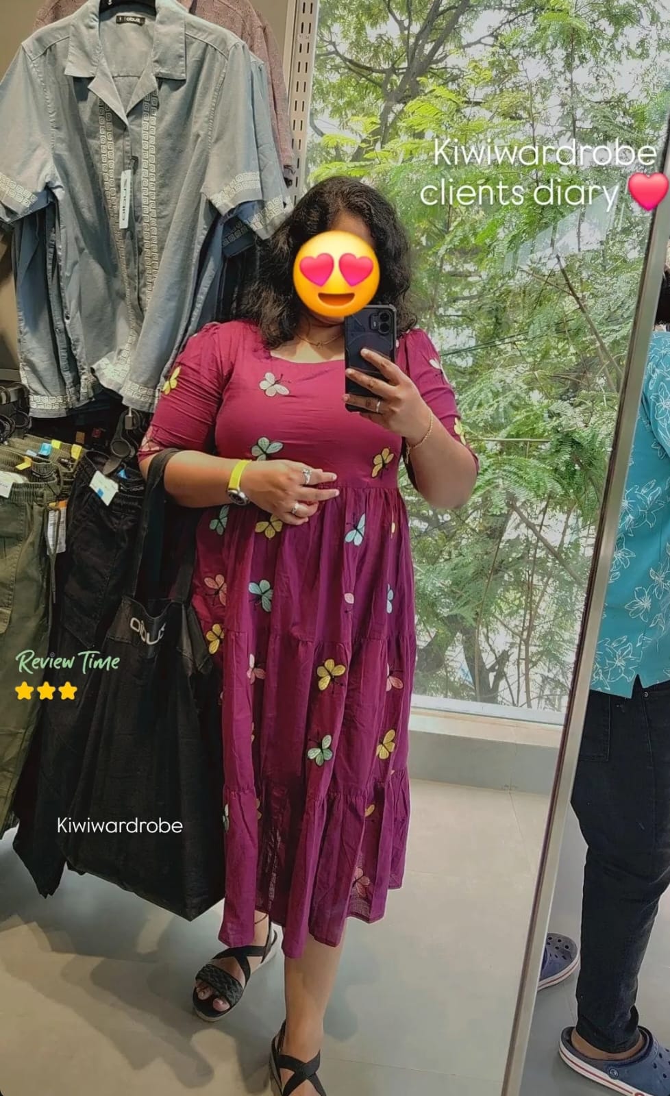 Viral purple dress